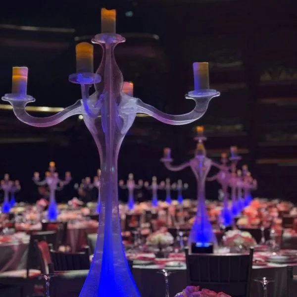 Frosted Candelabra