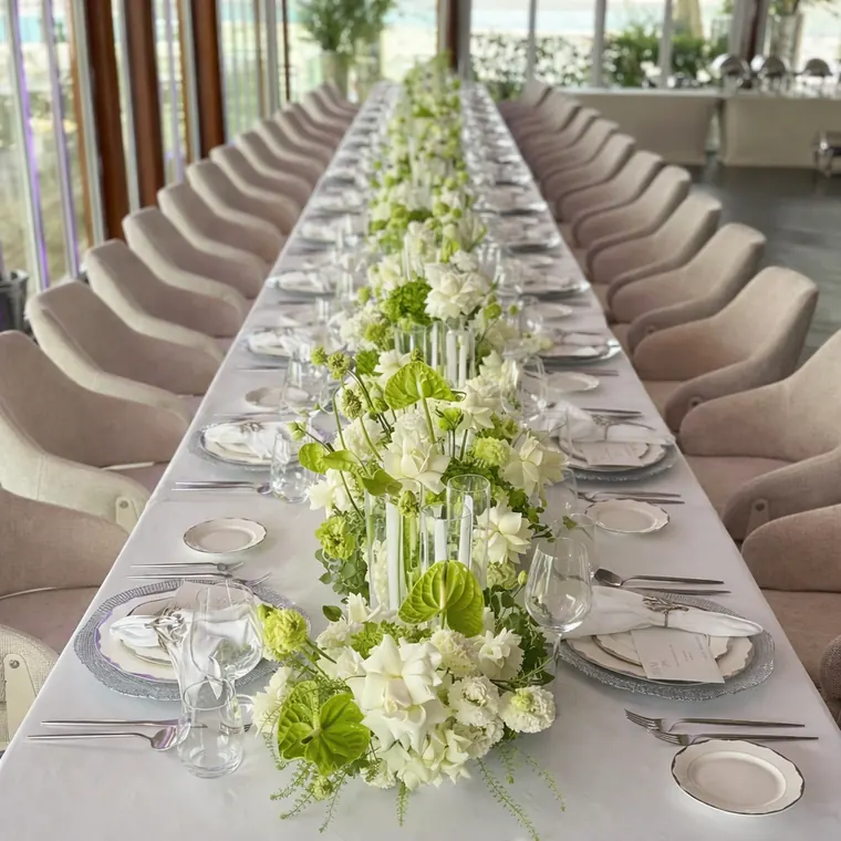 Flower Supply at Saudi Royal Private Dinner